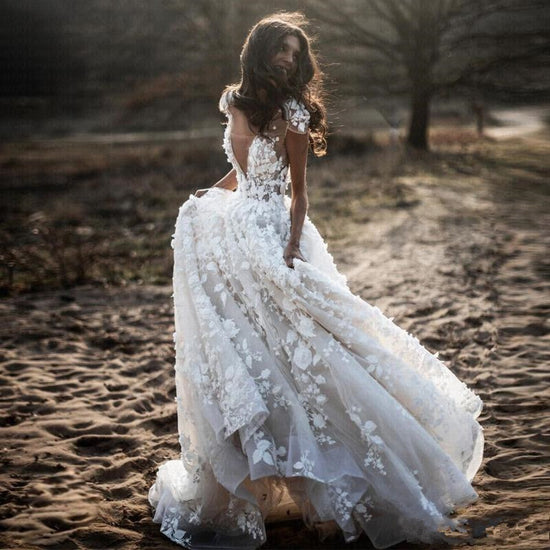 Lace Rustic Wedding Dresses – OSTTY